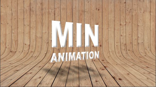 テキストに影をつけて動かす