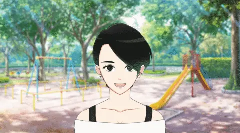 旧記事に掲載していた人物と背景の動きの参考画像。