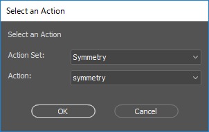 xtoolsのSelect an Actionダイアログで、Action SetとActionを選択する旧掲載画面。