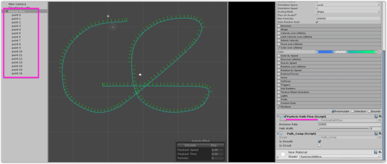 パスに沿わせる設定