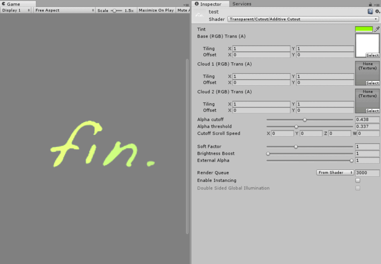 高機能カットアウトシェーダー