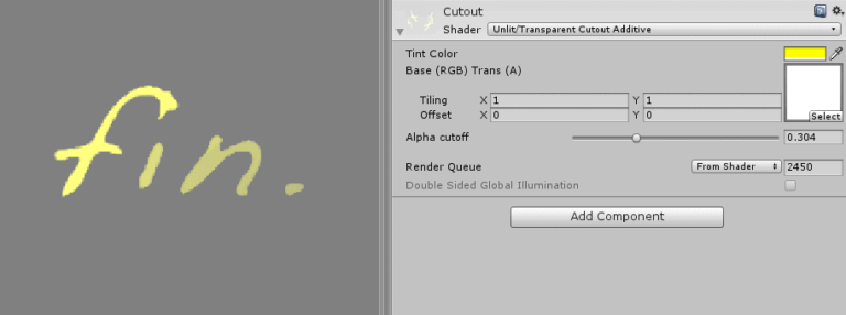 TintColor付きカットアウトシェーダー