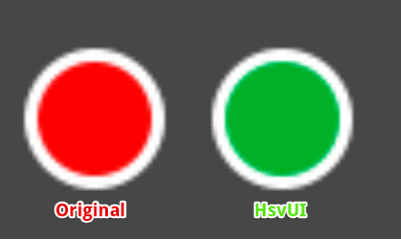 色相変更の結果