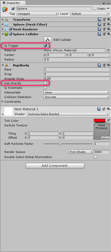 ゴールオブジェクトの設定