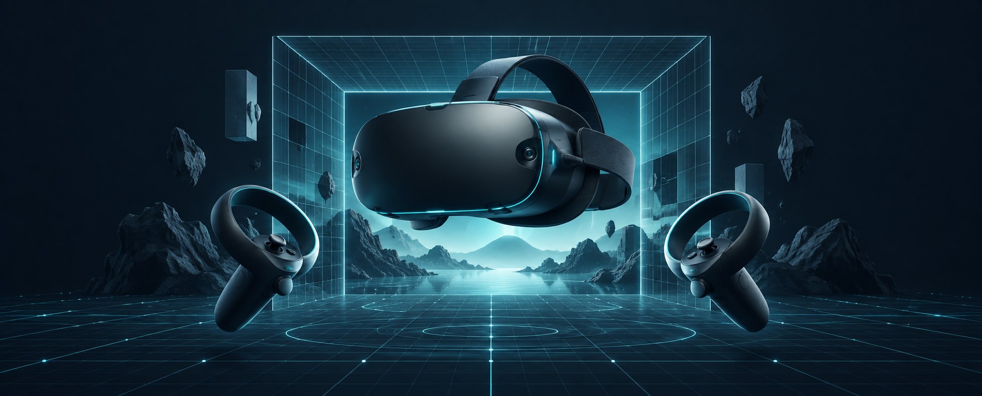 VRの制作・活用を表現したビジュアル
